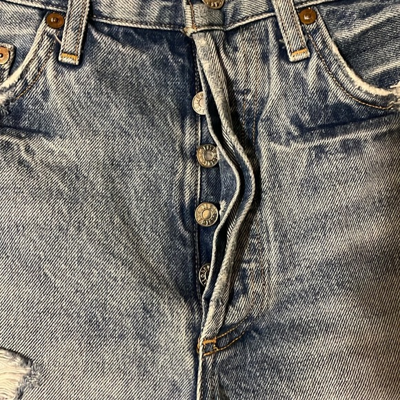 Agolde Dee Ultra High-Rise Denim Shorts - Picture 5 of 7